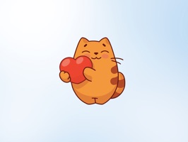 Now you can react to your friend's conversations with your favourite Oval Cat Stickers