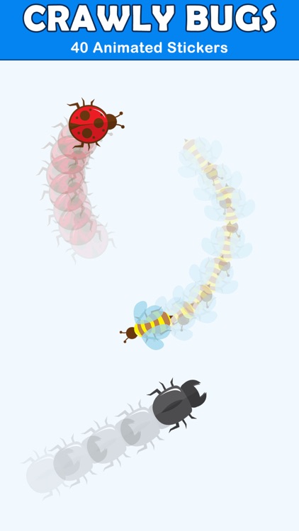 Crawly Bugs Animated Stickers