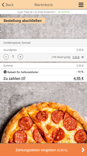 Super Pizza Service Erbes-Büdesheim(圖2)-速報App