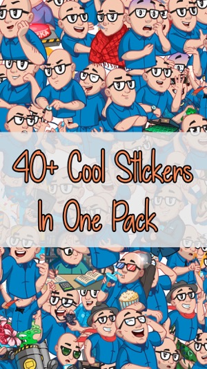 Man With Glasses Stickers(圖1)-速報App