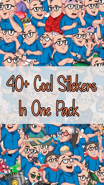 Man With Glasses Stickers