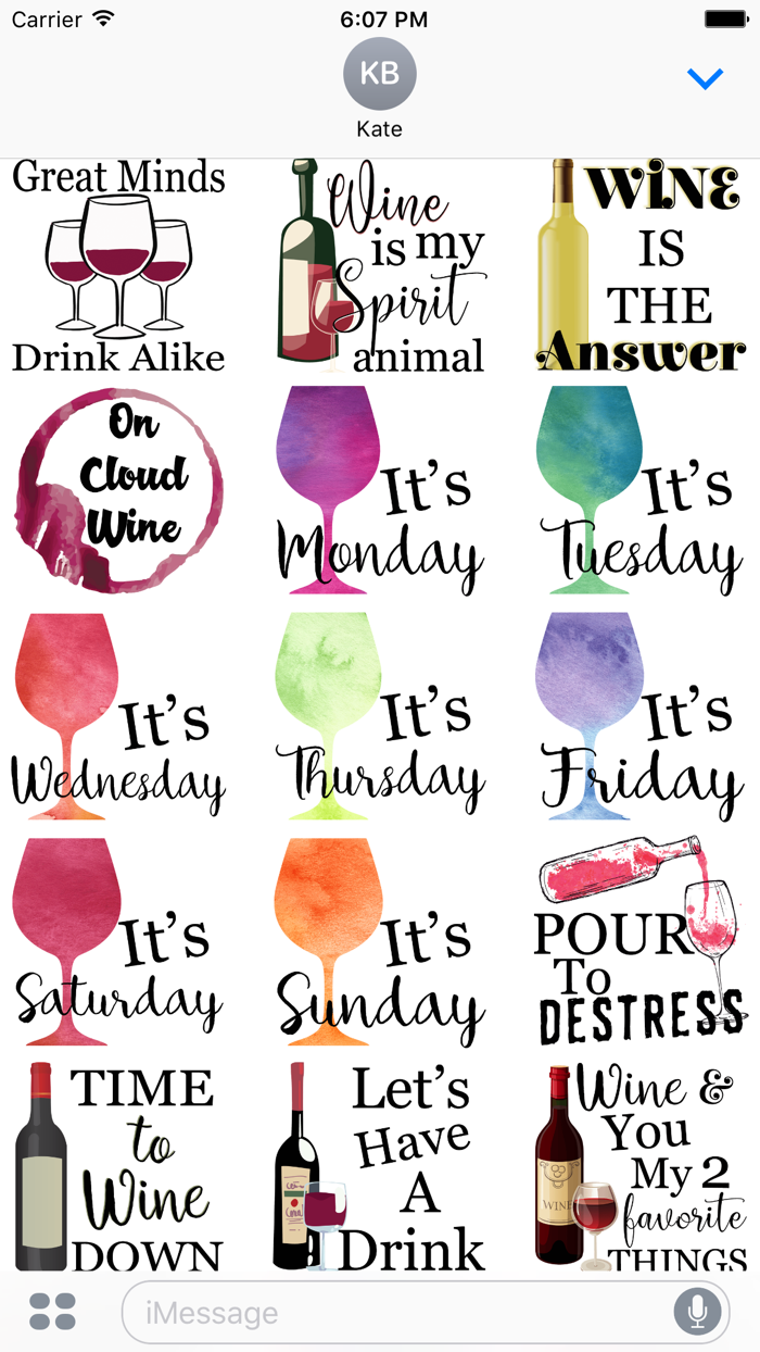 Wine Lovers Stickers