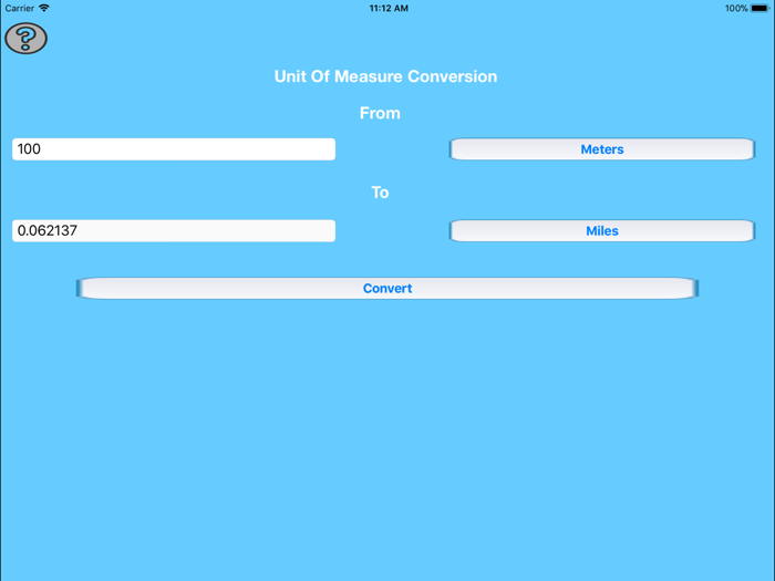 Units Of Measure Conversion