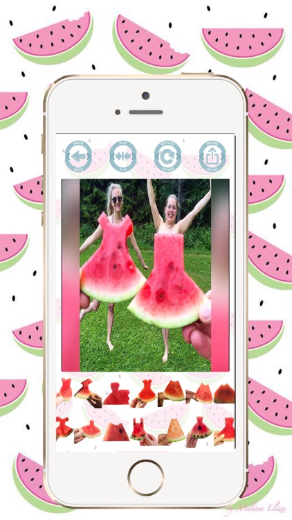 Watermelon Dress insta challenge stickers