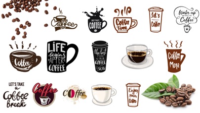 Coffeemoji iMessage Stickers screenshot 2