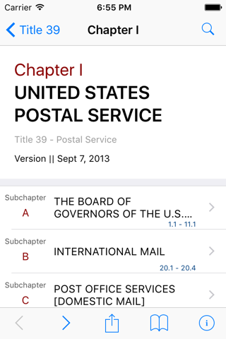 39 CFR - Postal Service (LawStack Series) screenshot 2