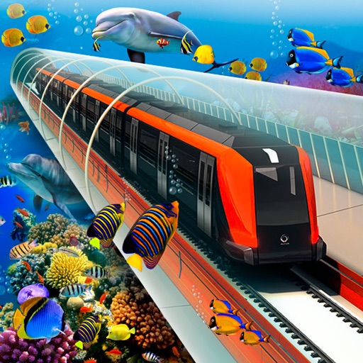 Train Driving Underwater