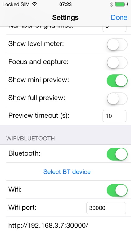 CameraPro Wifi/Bluetooth