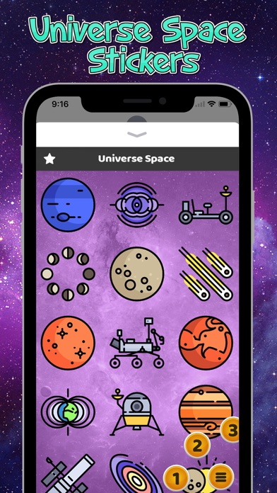 Universe Space Stickers screenshot 2