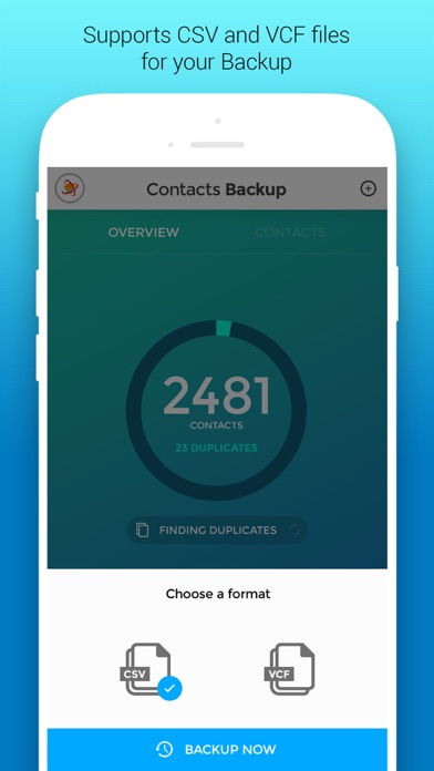 Contacts Backup & Duplicates screenshot 4