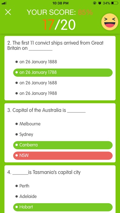 Australian Citizenship exam screenshot 4
