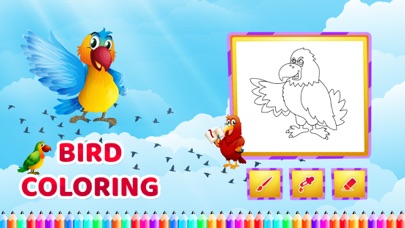 How to cancel & delete Birds Coloring Game from iphone & ipad 1