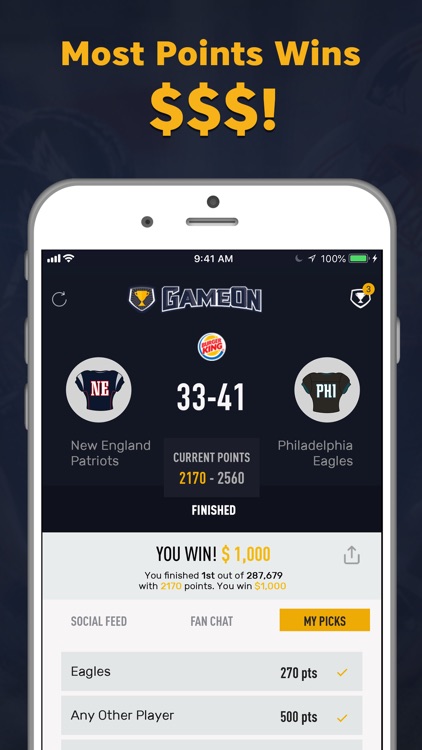 GameOn - Sports Picks screenshot-3