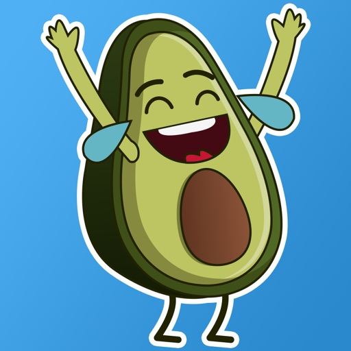 Funny Avocado Stickers Dancer icon