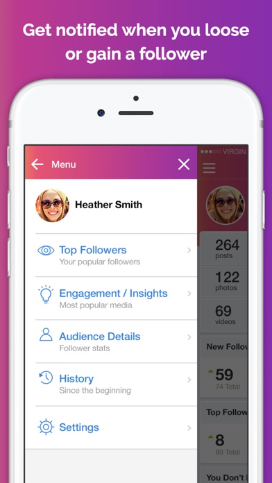 InstantReport: Followers Stats App Download - Android APK - 392 x 696 jpeg 44kB