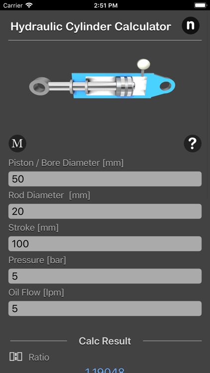 Hydraulic Cylinder Calc