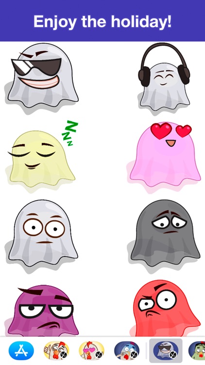 Ghosts - Halloween stickers