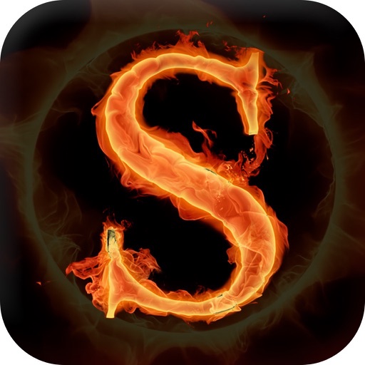 Fire Text Name Art iOS App