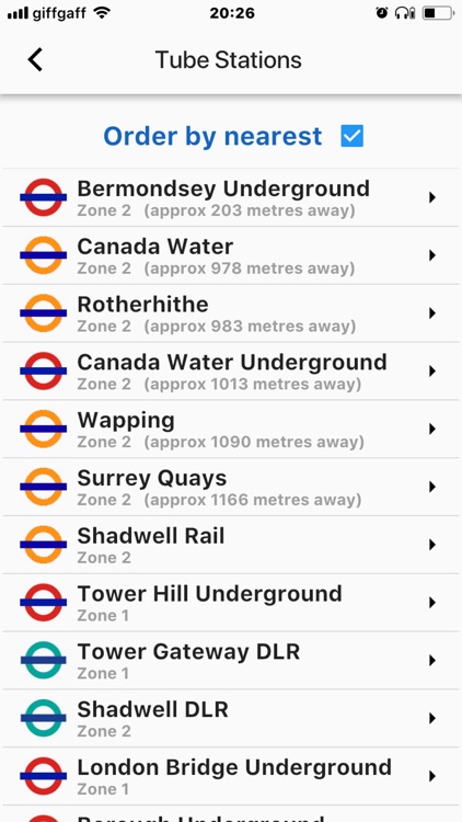 Tube Info