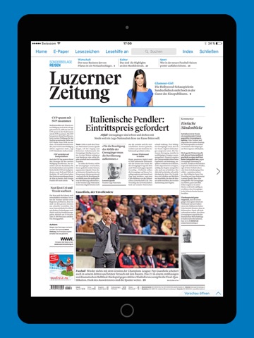 Luzerner Zeitung News screenshot 4