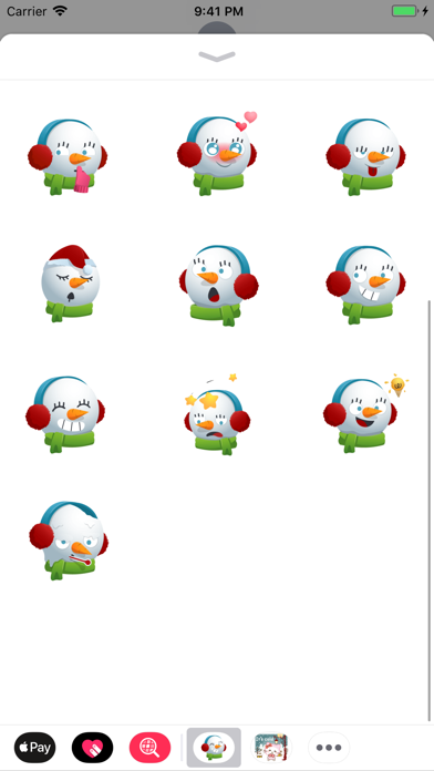 Cute Snowman Animated Stickers screenshot 3
