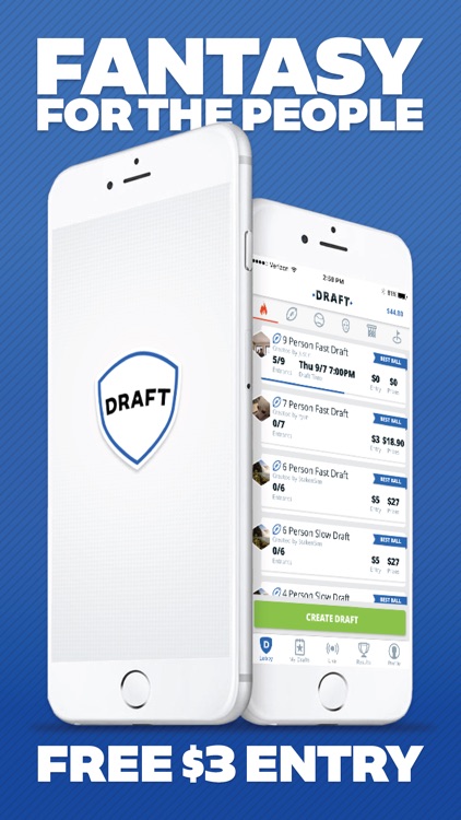 DRAFT - Daily Fantasy Football & Baseball Drafts screenshot-0