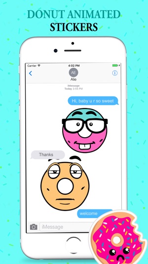 Animated Hipster Donut Stickers(圖5)-速報App