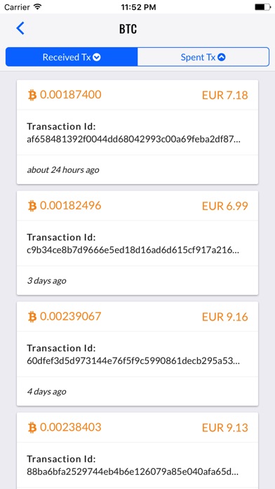 Crypto Donut: Bitcoin balances screenshot 3