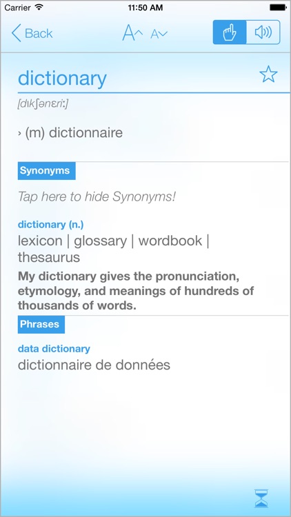 Dictionary French English