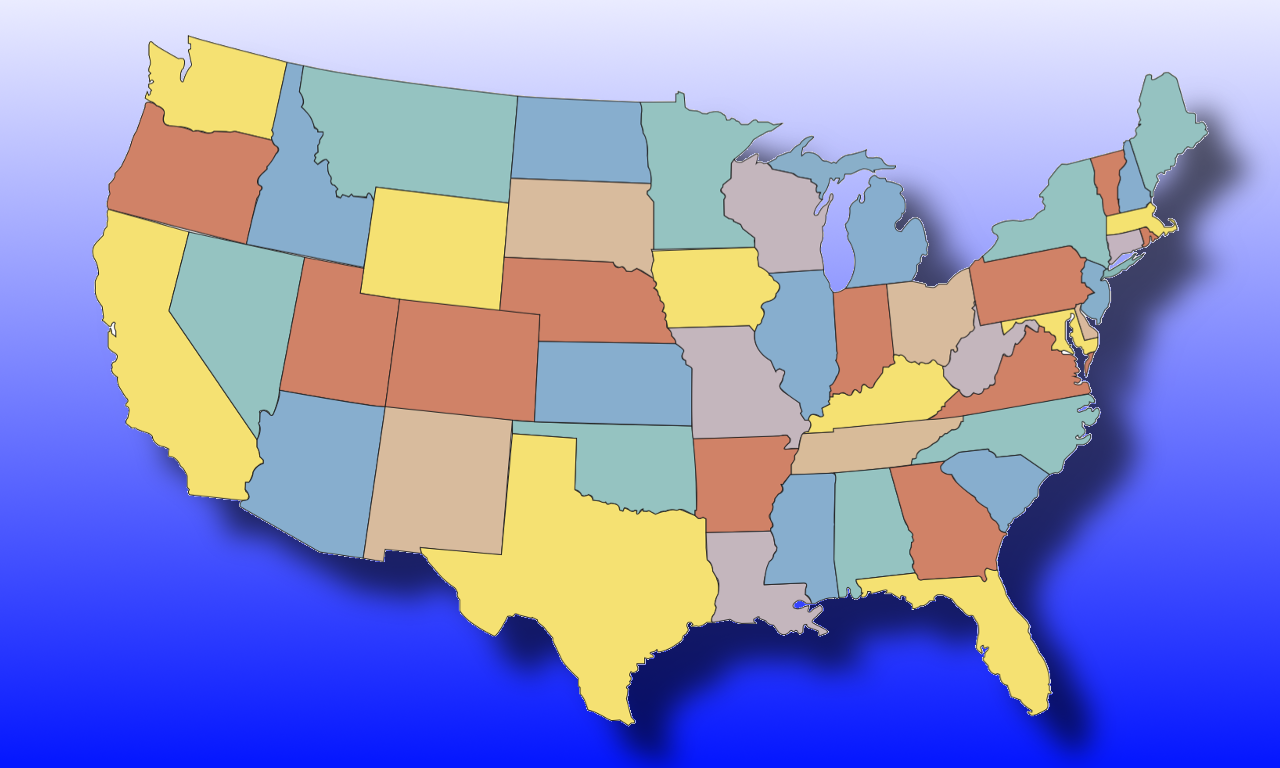 States Of Us Map Quiz