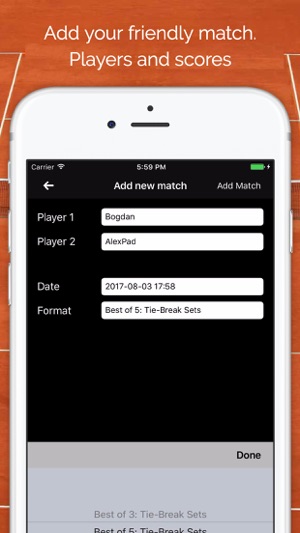 Save-score. Keep tennis scores(圖1)-速報App