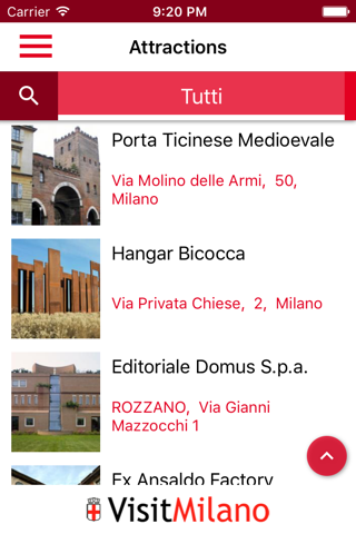 VisitMilano screenshot 4