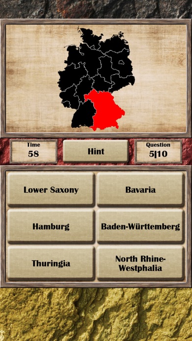 Deutschland - Quiz-Spiel screenshot 2