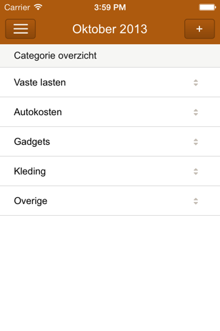 Uitgaven screenshot 3