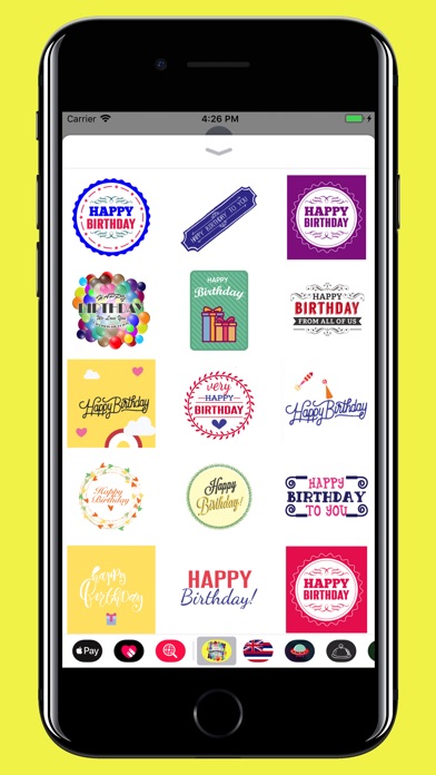 Stickers emoji Happy Birthday screenshot 2