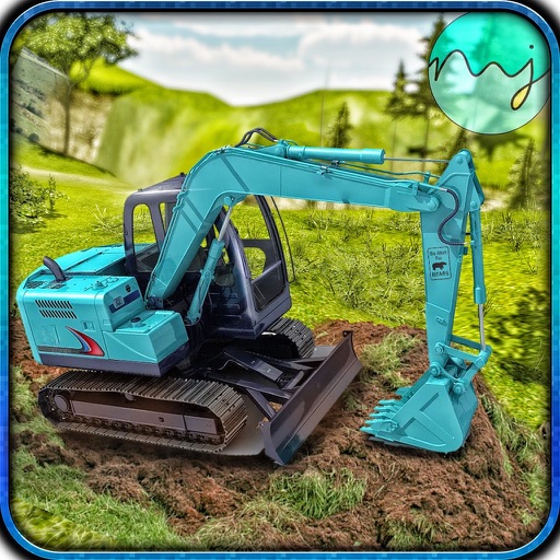 Sand Excavator Crane Simulator Icon