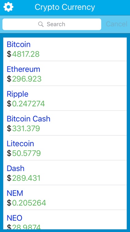 Cryptocurrency Price Updates