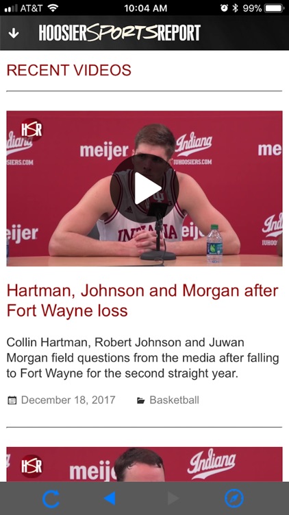 Hoosier Sports Report iOS