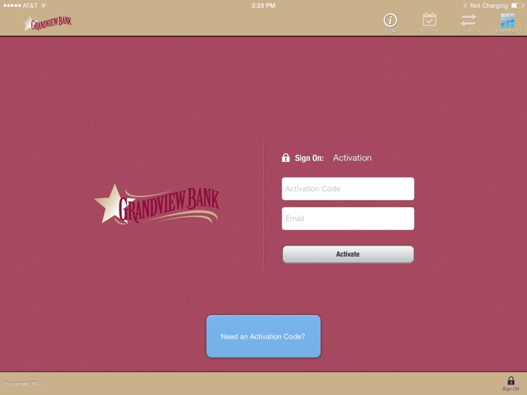 Grandview Bank for iPad