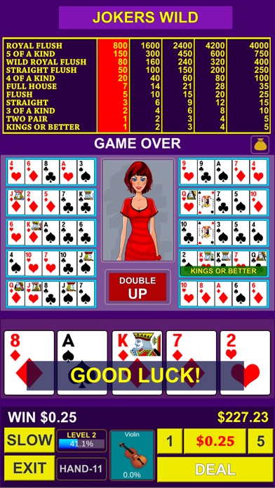 Video Poker - Muliti  Hand screenshot 4