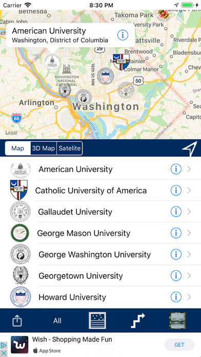 How to cancel & delete Washington DC's Top Colleges from iphone & ipad 1