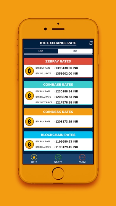 Bitcoin Live Rates screenshot 2