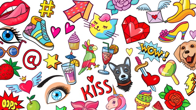 100 Stickers! Girly Love Deco(圖1)-速報App