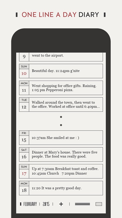 DayGram - One line a day Diary