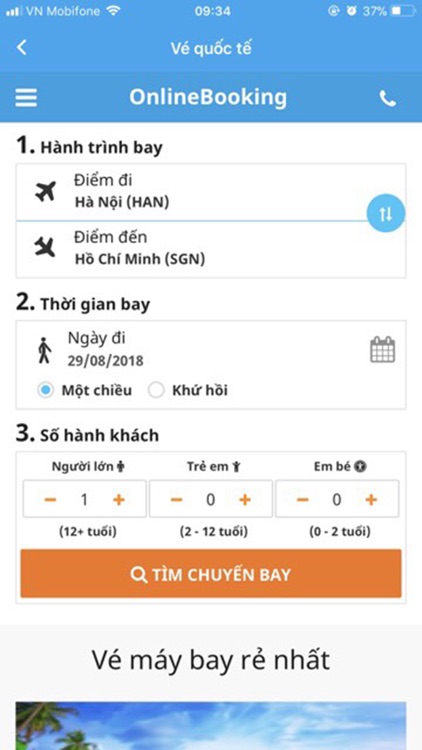 Săn vé máy bay giá rẻ Cbayvn