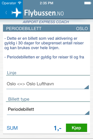 Flybussen i Oslo screenshot 4