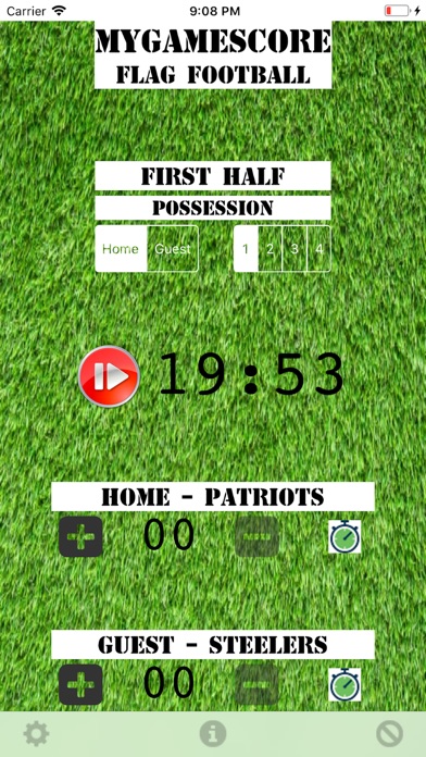 MyGameScore Flag Football screenshot 3