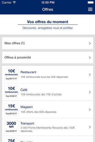Amex France screenshot 3