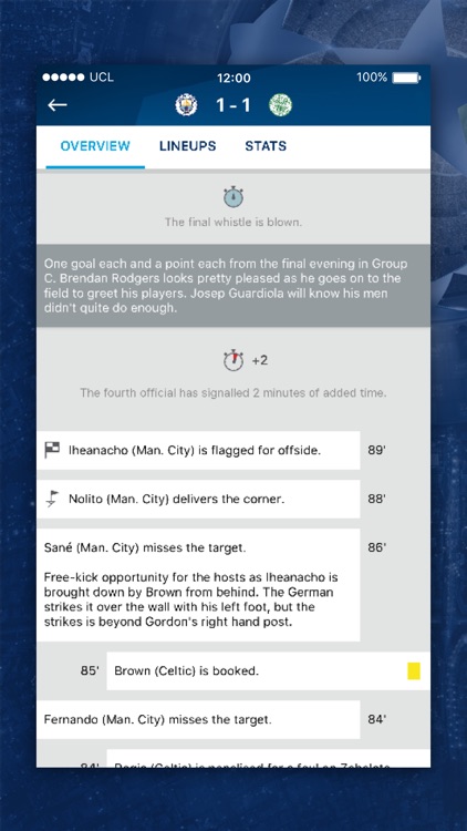 The official UEFA Champions League app