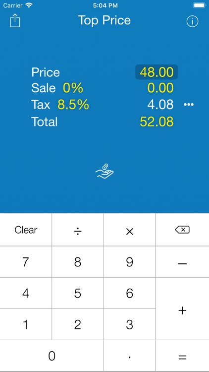 Top Price Sales Tax Calculator screenshot-0